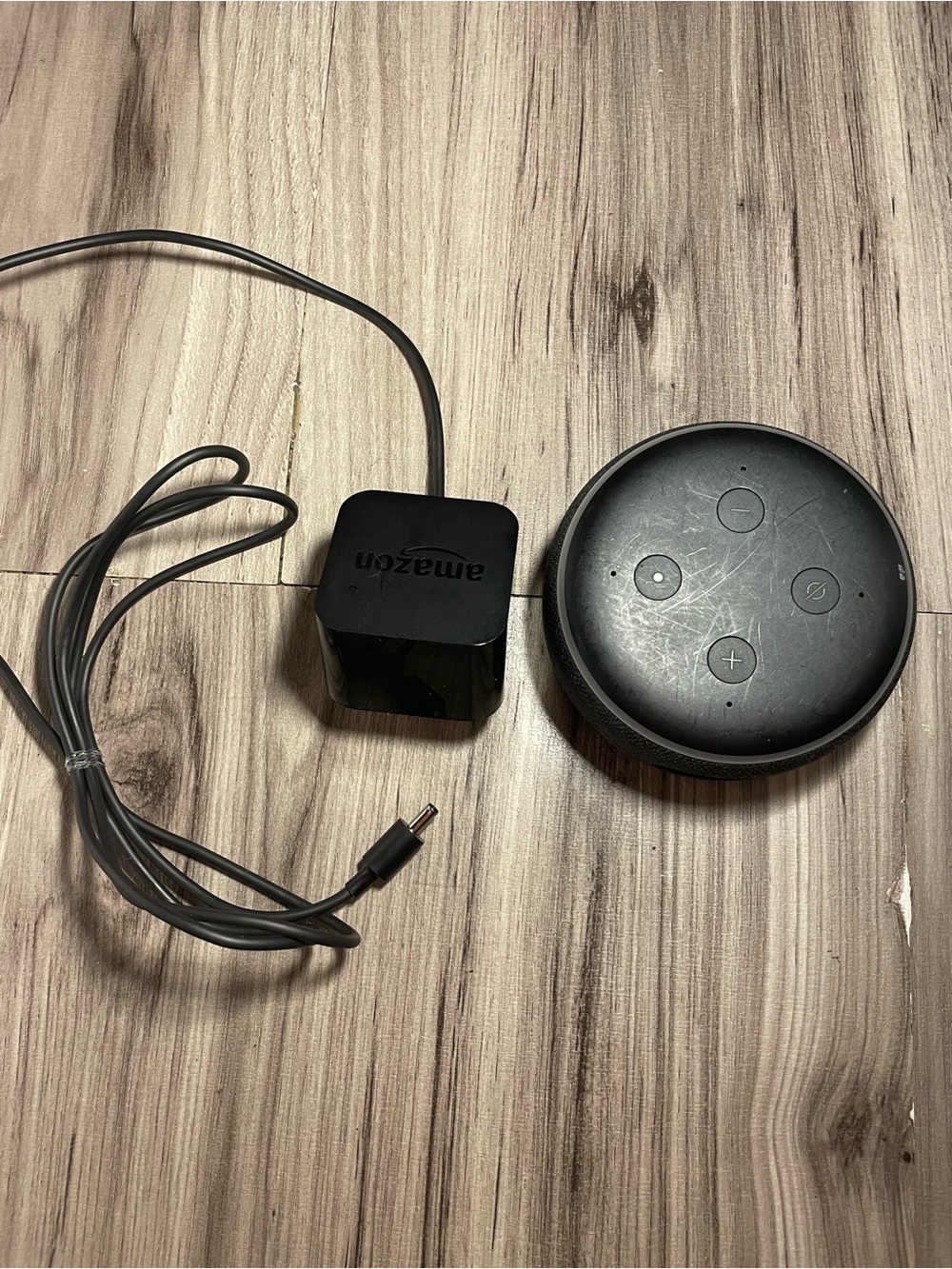 Amazon Echo Dot 3rd Gen Charcoal Black Smart Speaker Alexa w/ Power Adapter
